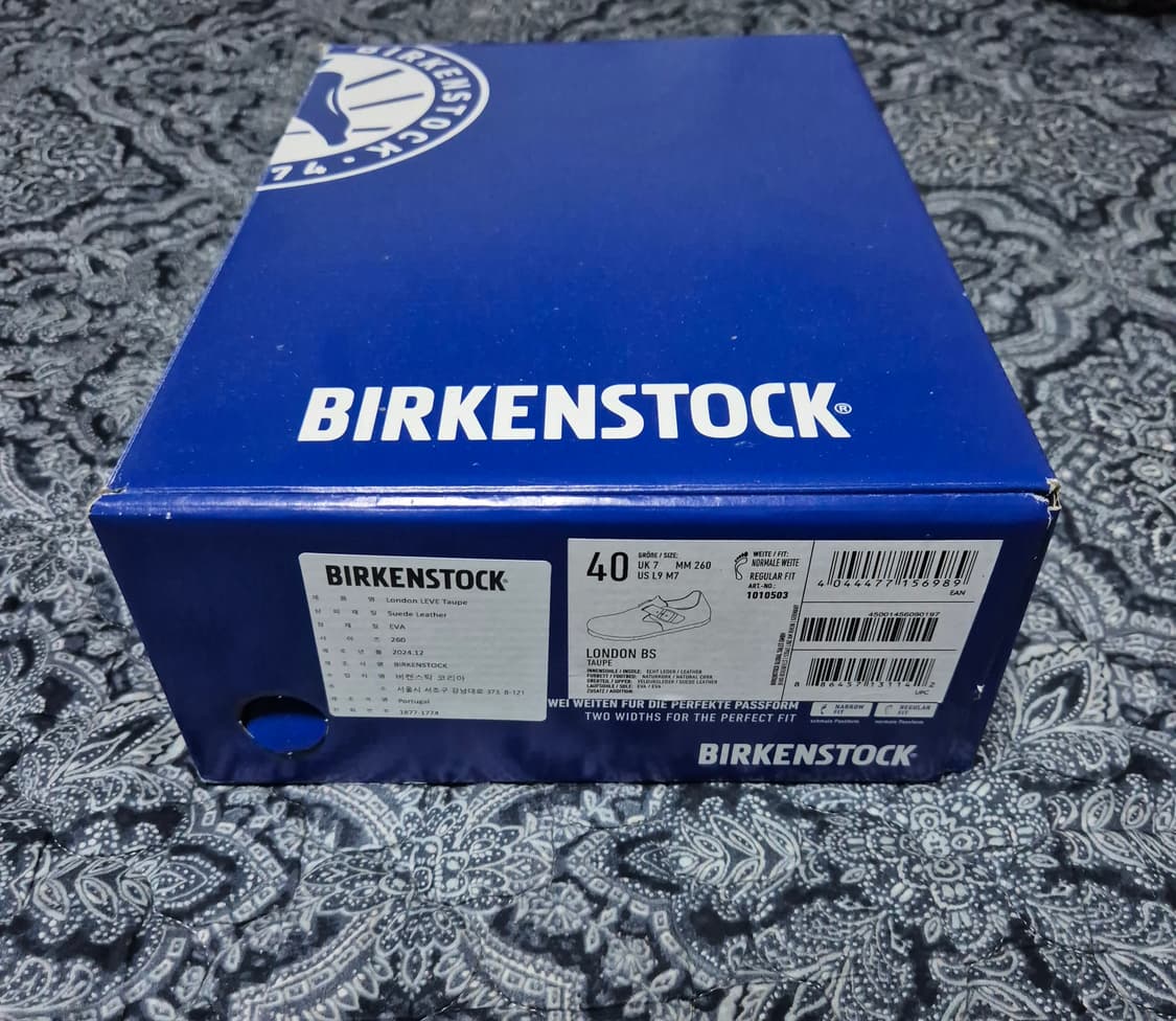 버켄스탁 런던 타우페 40(260) 새상품 풀박스(오늘까지만 판매) 상품이미지3