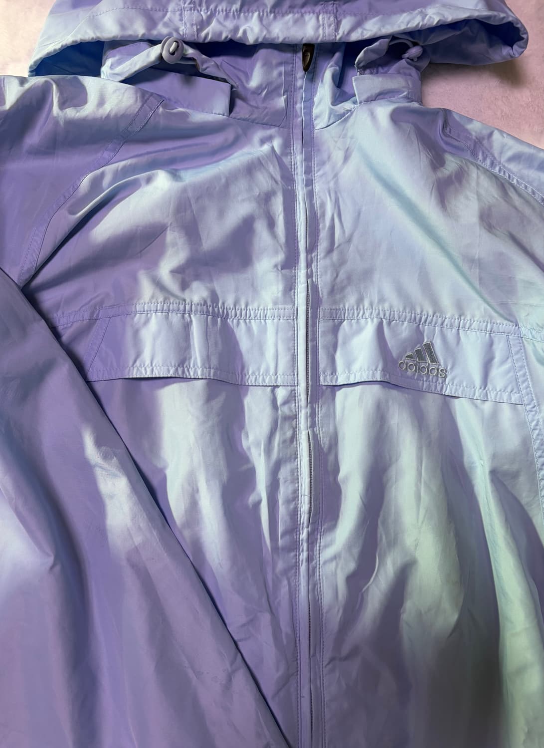 아디다스 올드스쿨 스카이블루 바람막이 상품이미지1