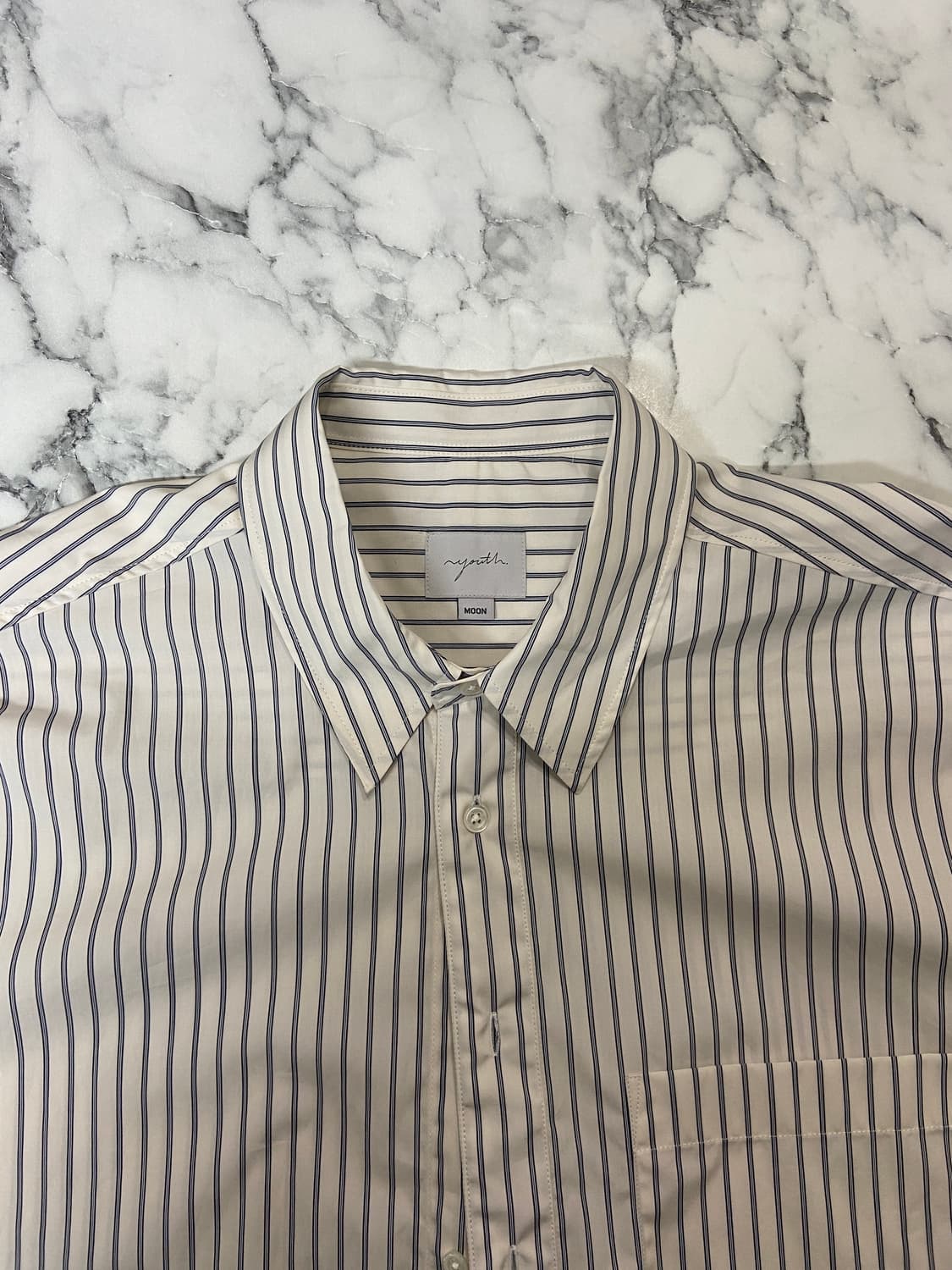 유스 루즈드 스트라이프 셔츠 상품이미지1