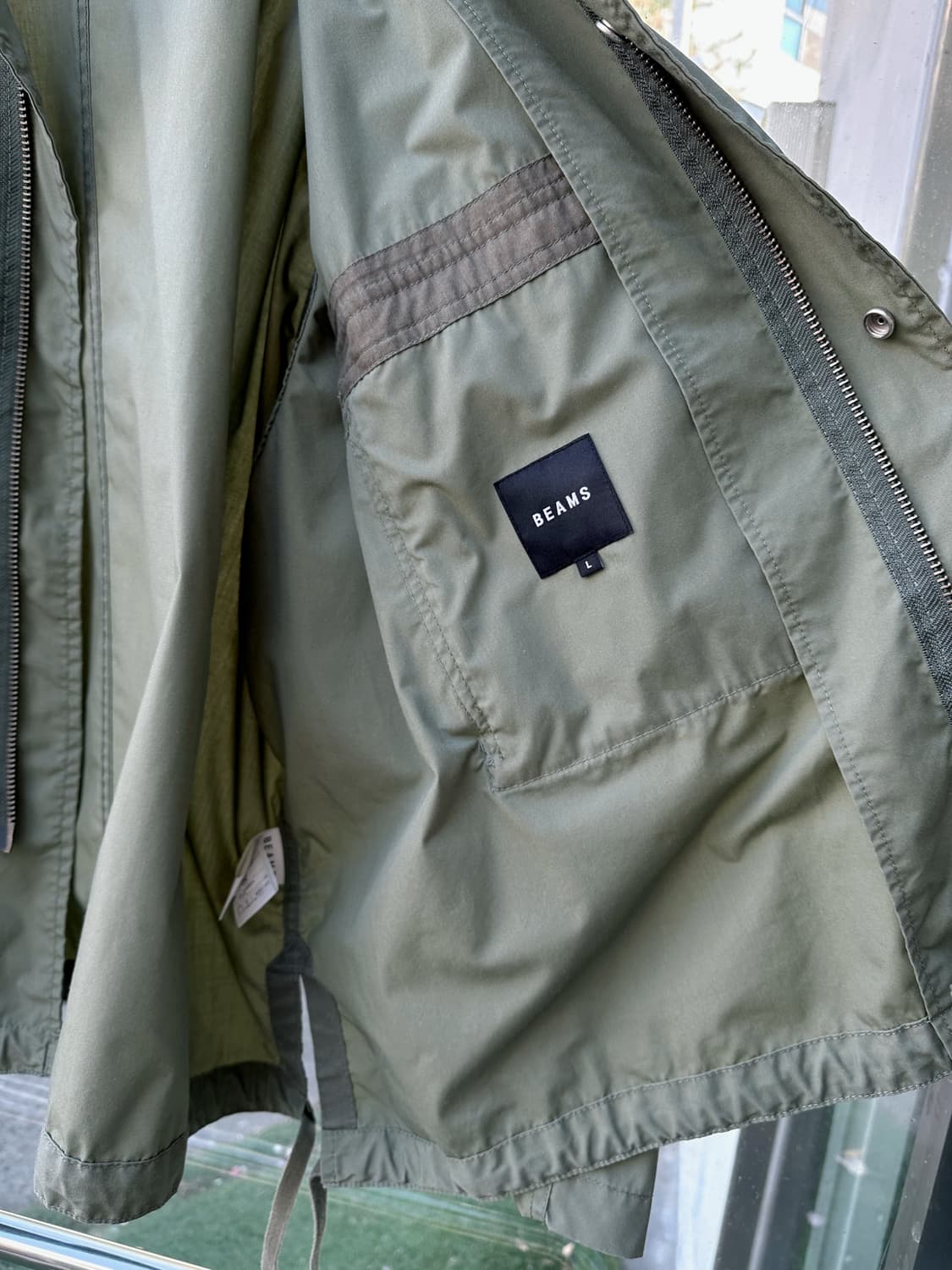 Military 2way zip BIG blouson 상품이미지3