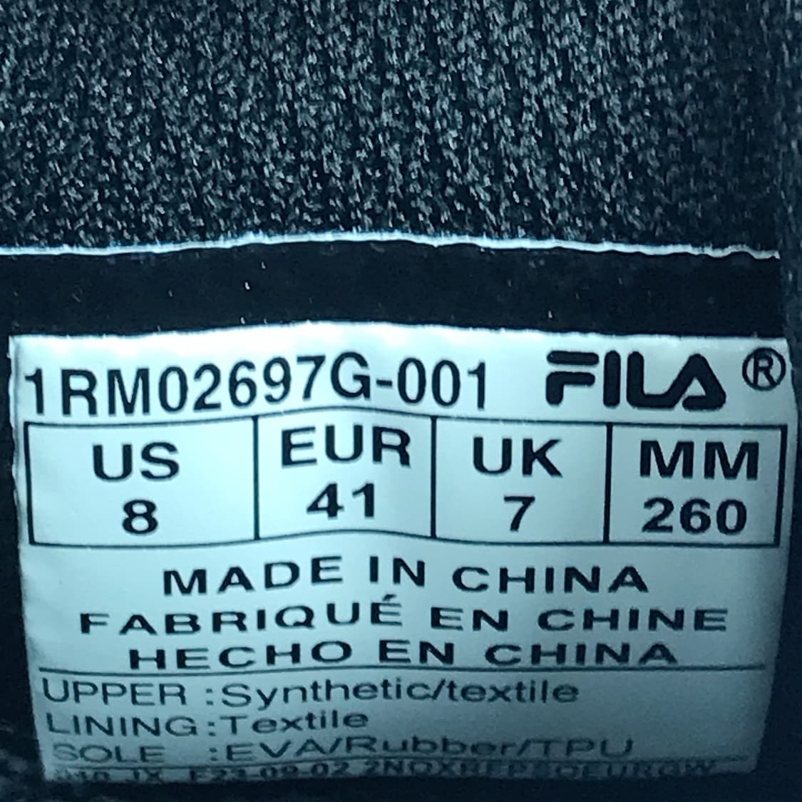 휠라 필라 토러스v3 신발 운동화 남성260 상품이미지7