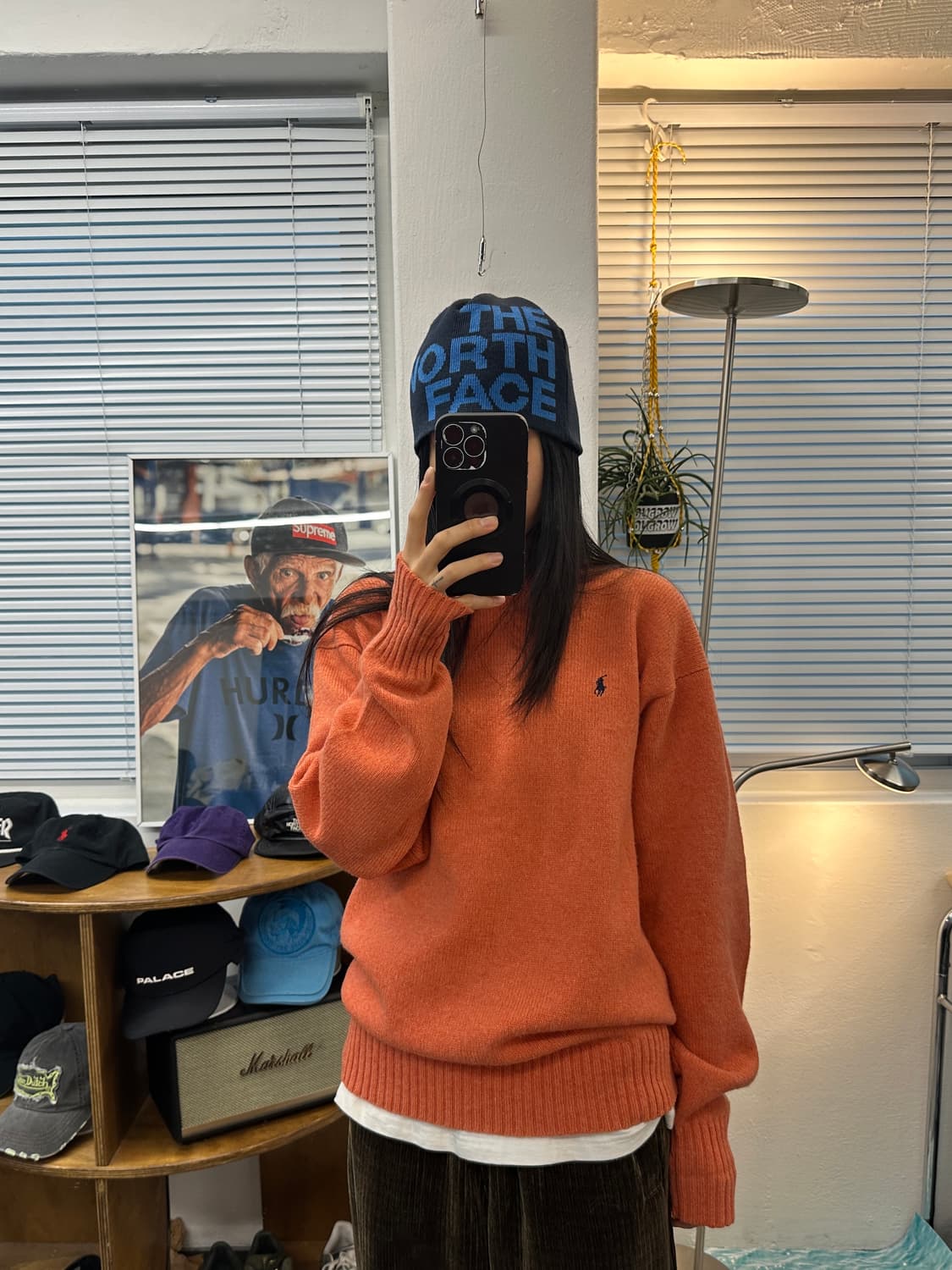 폴로랄프로렌 램스울 니트 (살몬오렌지컬러)L 상품이미지1