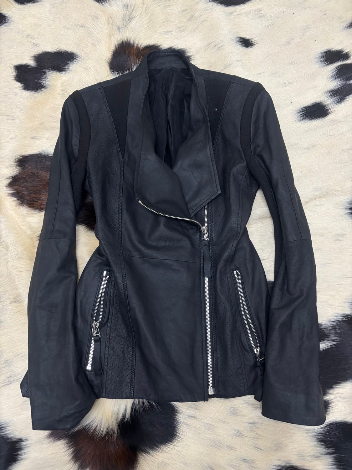 aesthetic Side Zip Draped Slim Fit Sheep 상품이미지5