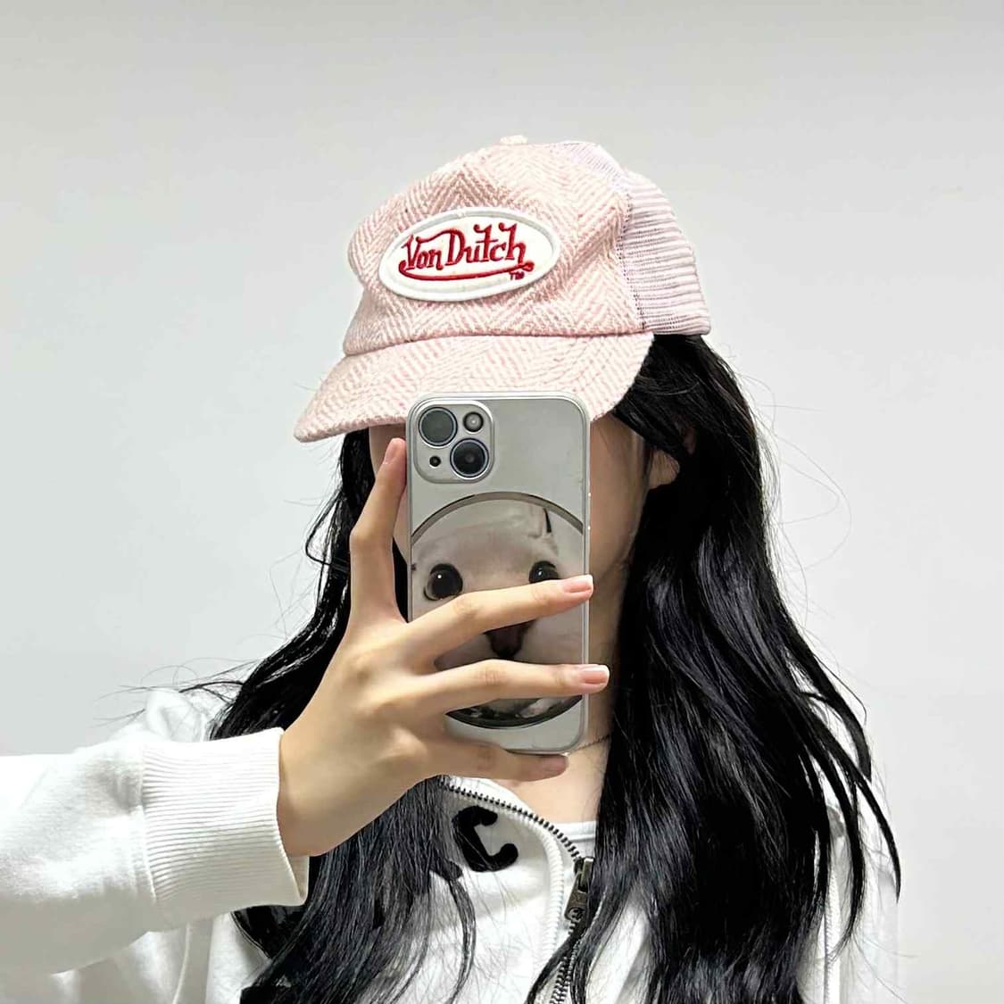 Vondutch 본더치 y2k 핑크 메쉬 캡(OS) 상품이미지2