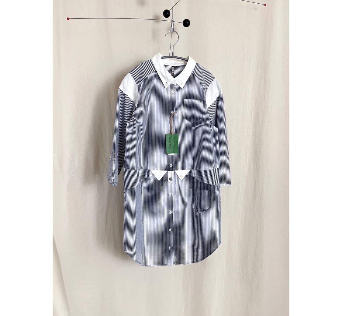 Frapbois (후라보아) Stripe Shirt Dress 상품이미지1