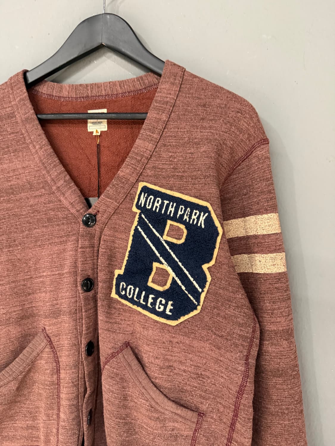 stitch detail line point cardigan 상품이미지6