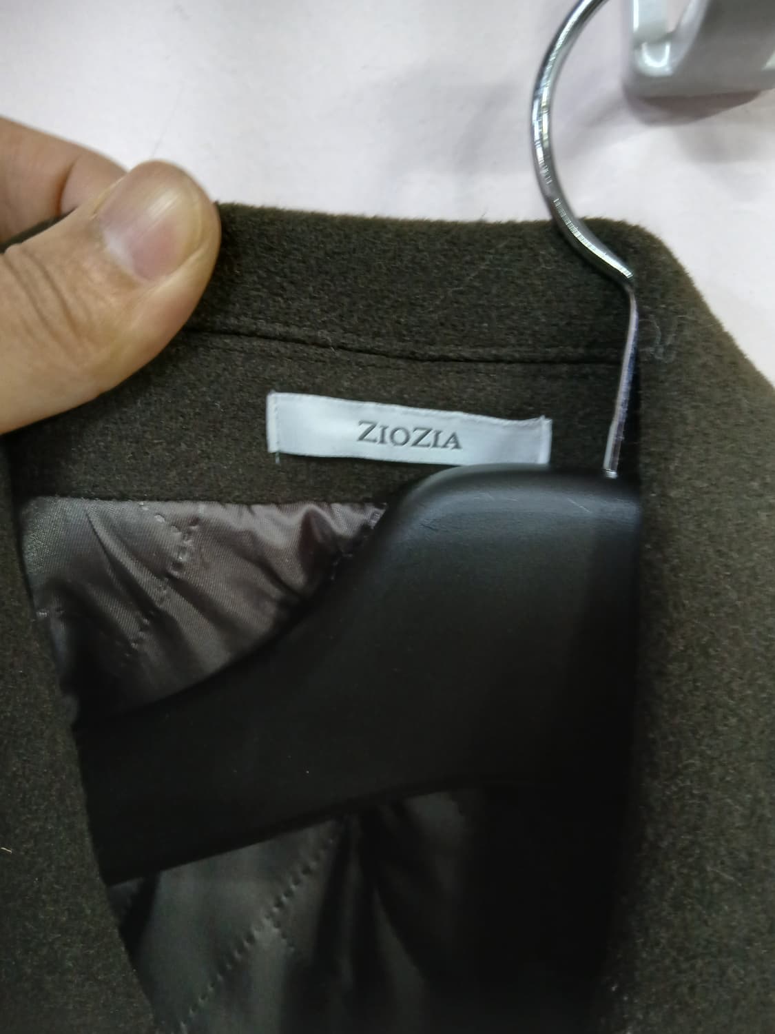 지오지아 블랙 기본 스타일 코트 상품이미지3