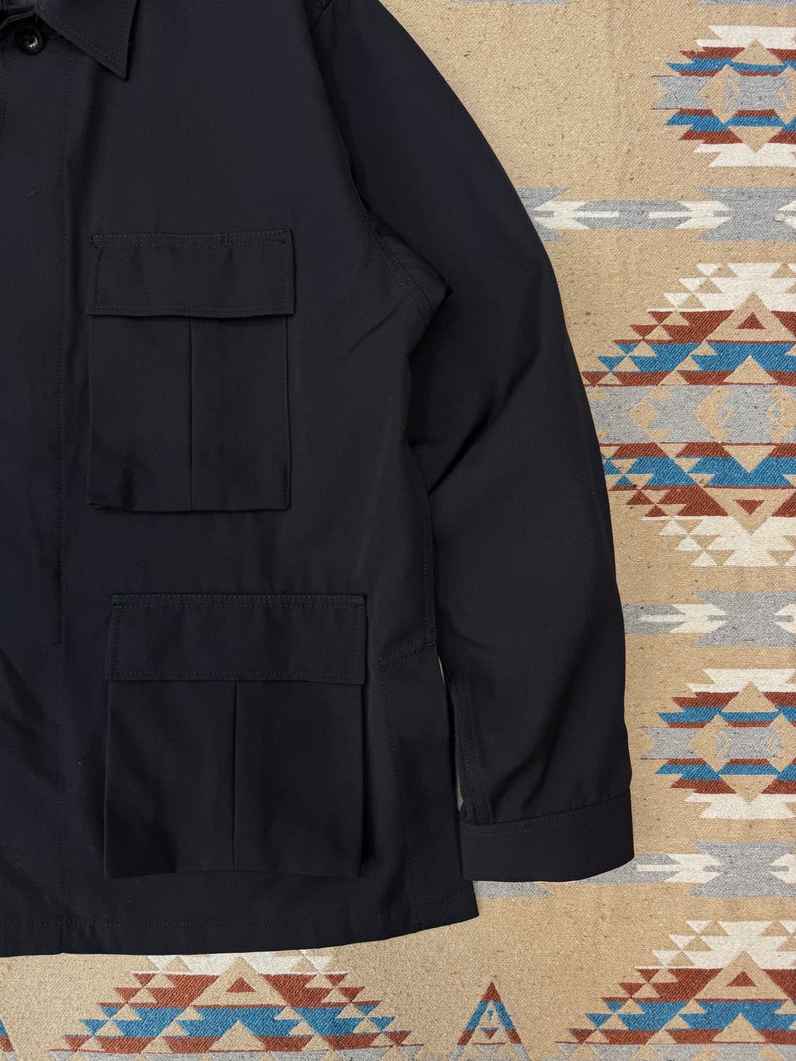 [44][M] 토가 비릴리스 샴브레이 트윌 블루종 자켓 상품이미지5