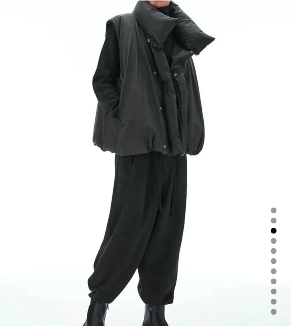 시스템옴므 크링클 구스다운 베스트 [100,L] 상품이미지1