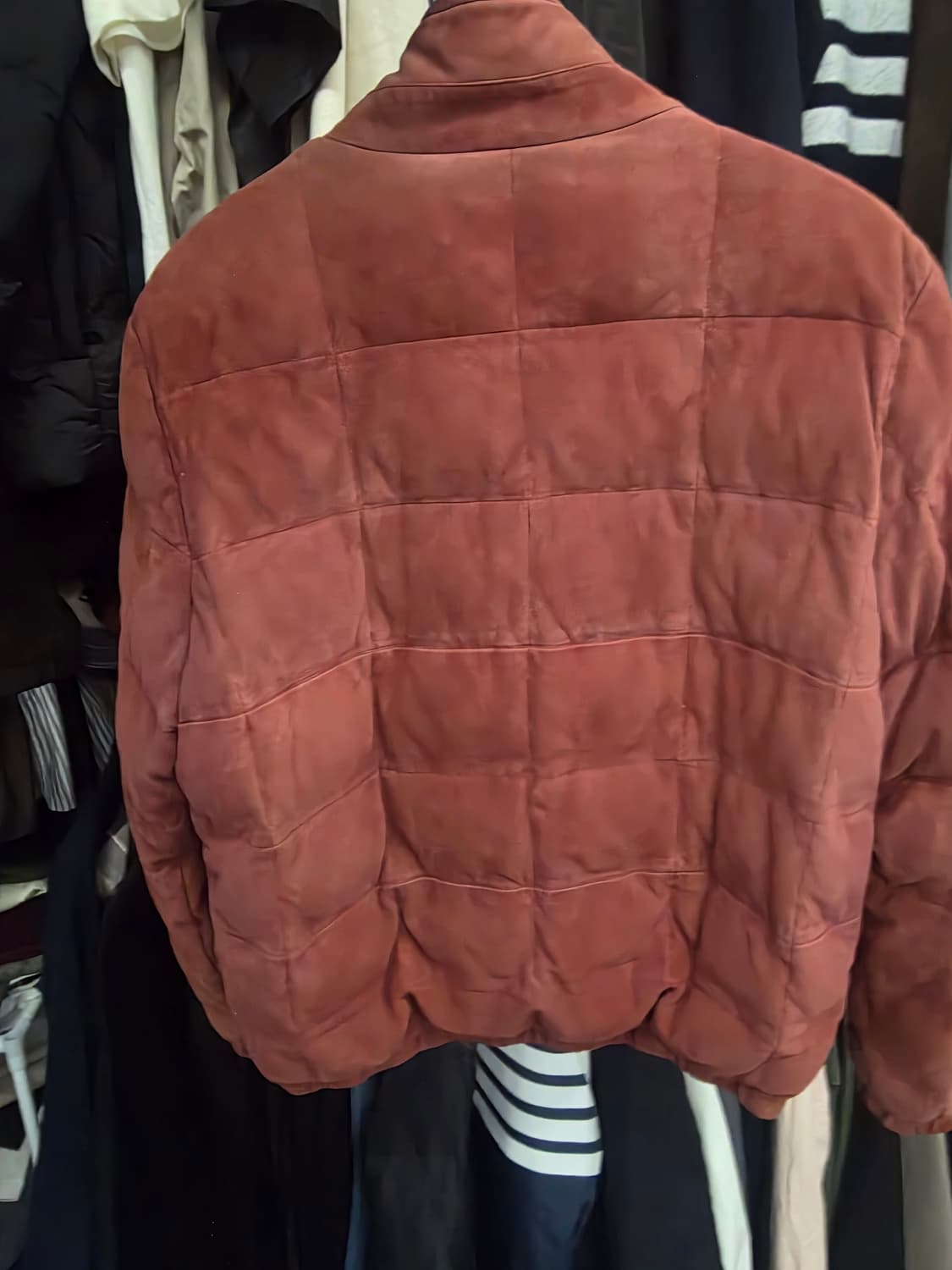 [1300만원]로로피아나 스웨이드 키드스킨캐시미어자켓 트래블구스다운 상품이미지3