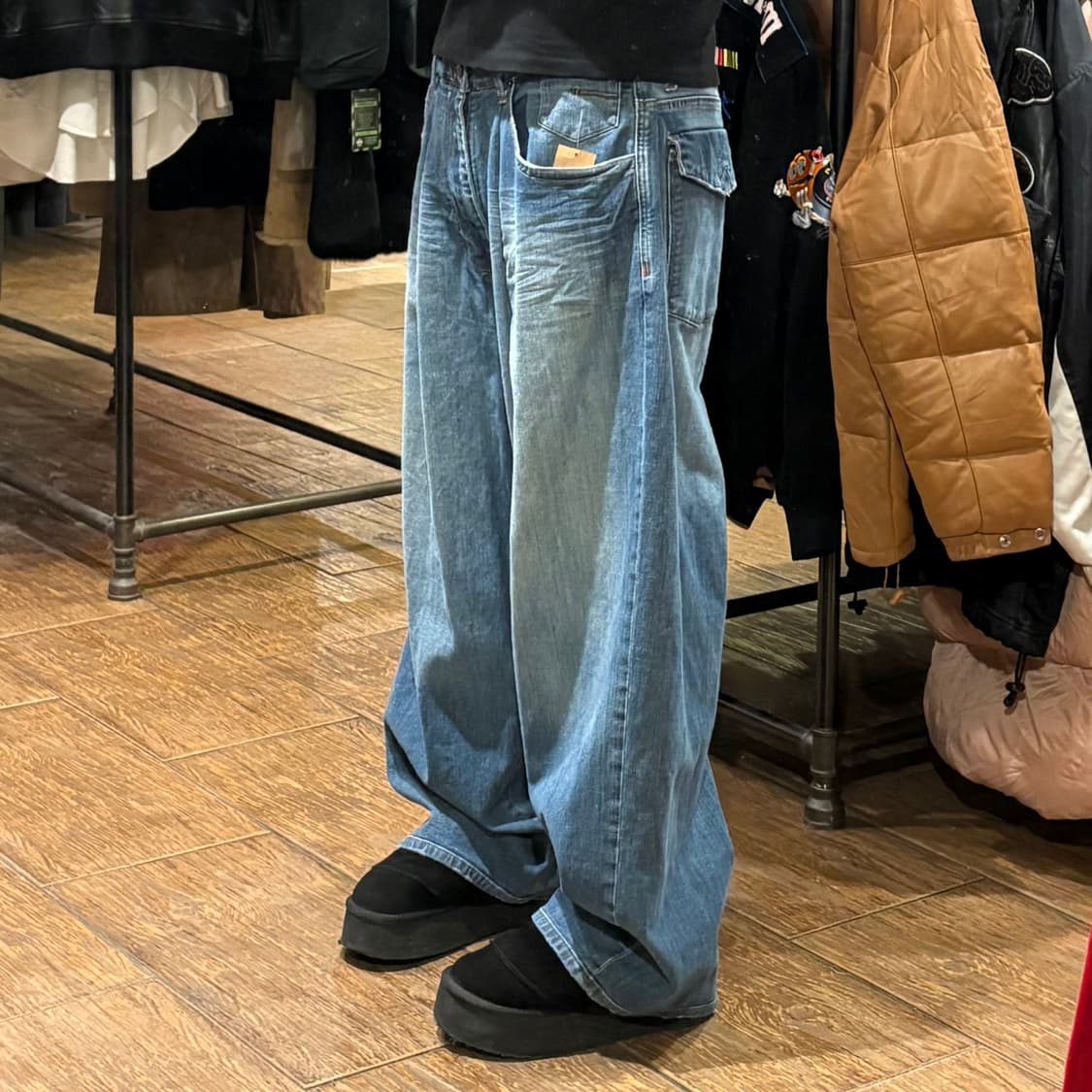 [HI] VTG 포켓 데님와이드팬츠 상품이미지3