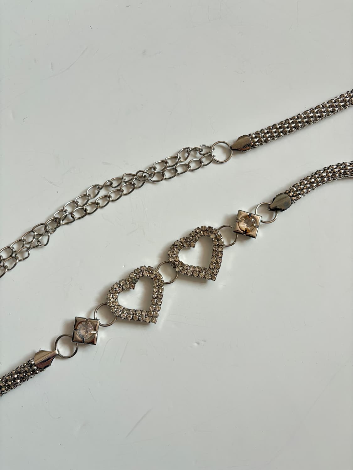 하트 큐빅 벨트  상품이미지1