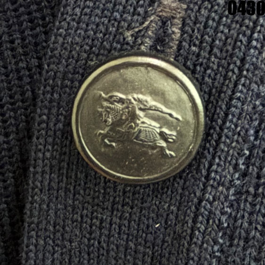 버버리 버버리스 울 가디건 네이비 XL 0430 상품이미지5