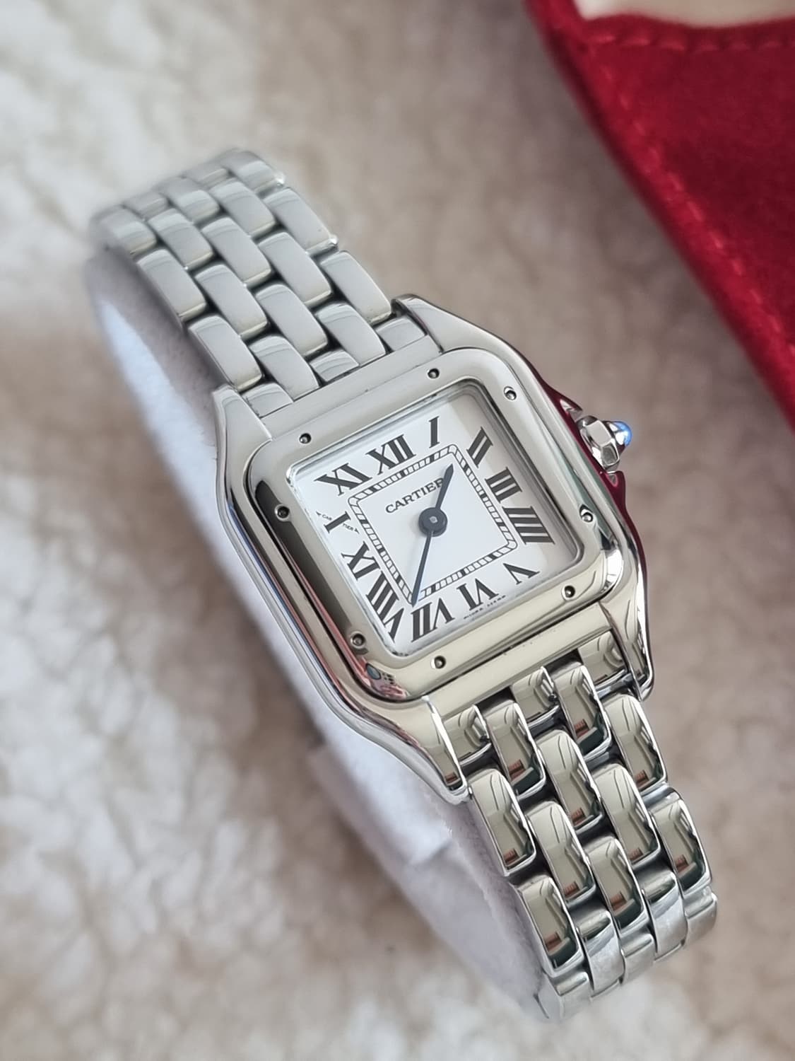 [까르띠에 풀세트] 신형 팬더 스몰 S 스틸 쿼츠 여성시계 18년 상품이미지2
