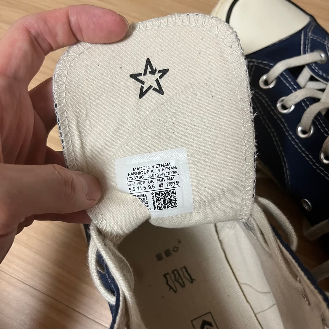 컨버스 척테일러 70s 하이 네이비 280 상품이미지2