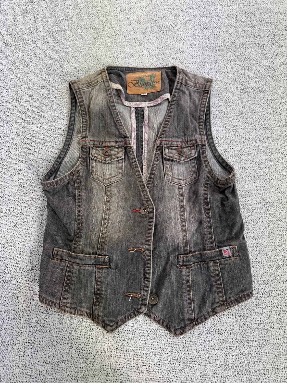 웨스턴 데님 조끼 상품이미지5