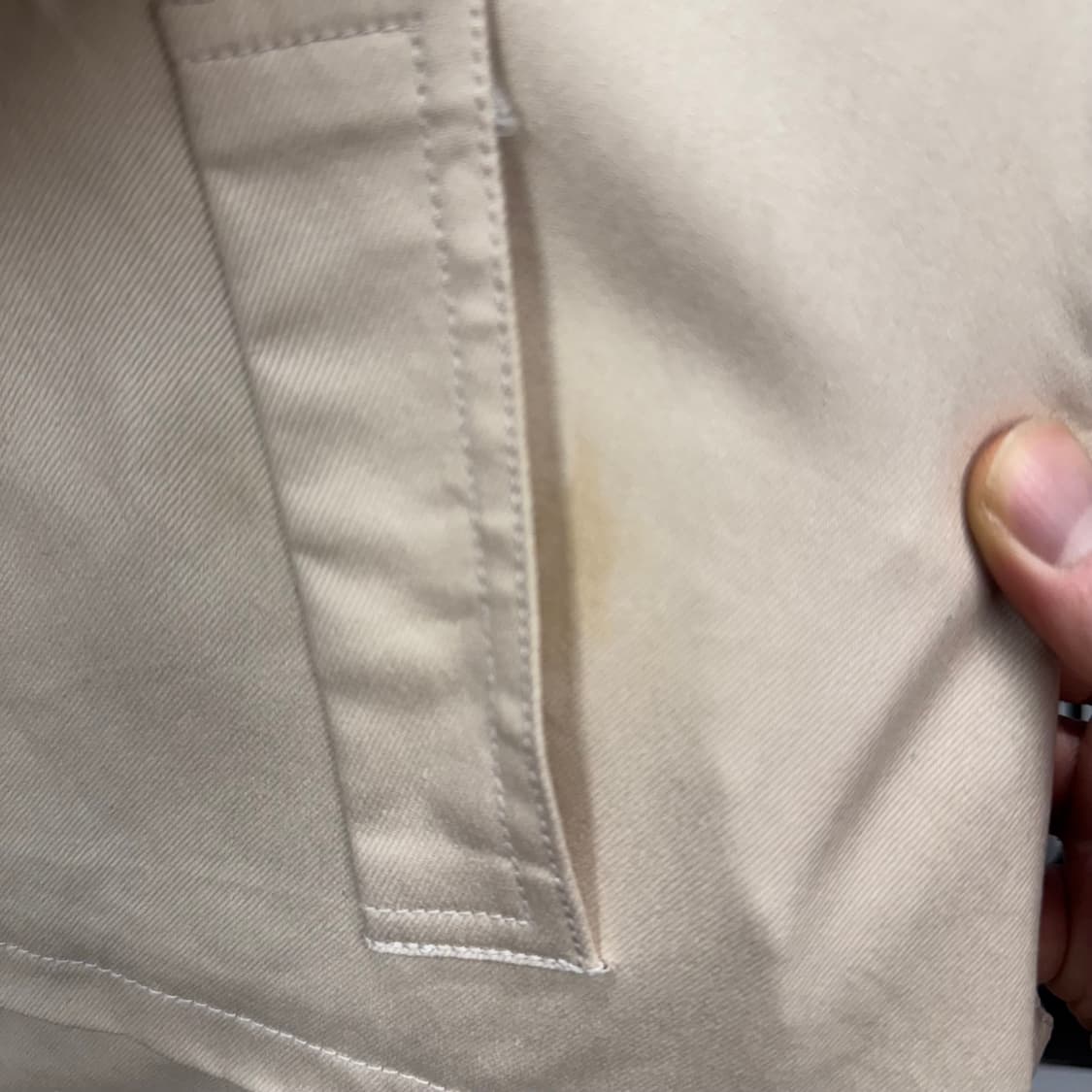 안나수이 폭스퍼 카라 코튼 하프 파카 소매퍼 디테일 베이지 상품이미지9