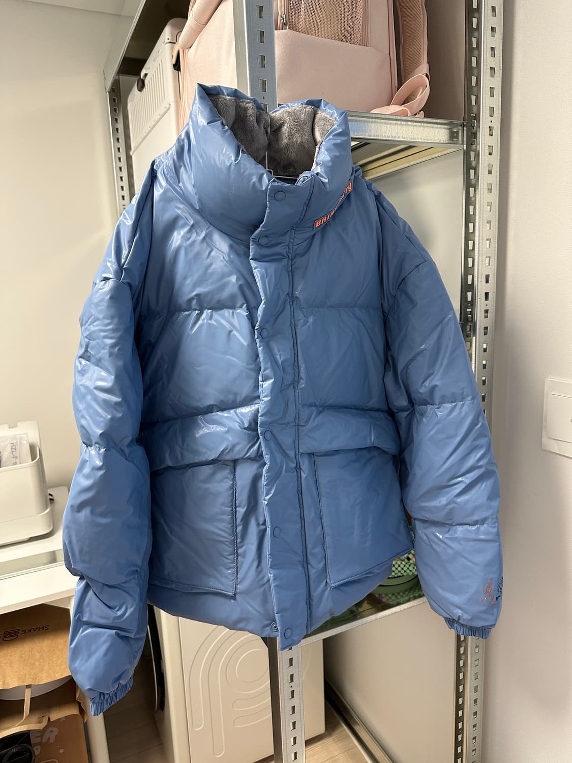(새상품) 브라이언 베리 다운 패딩 자켓 블루 S 상품이미지7