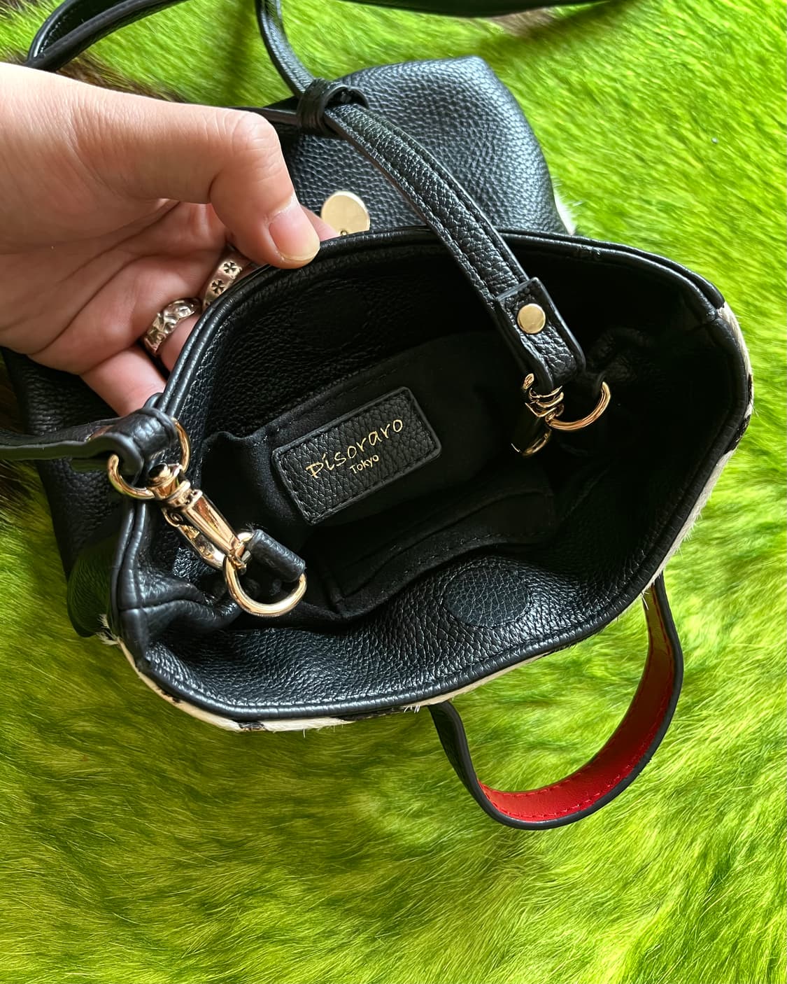 Pisoraro Tokyo Real Calf-Hair Zebra Bag 상품이미지8