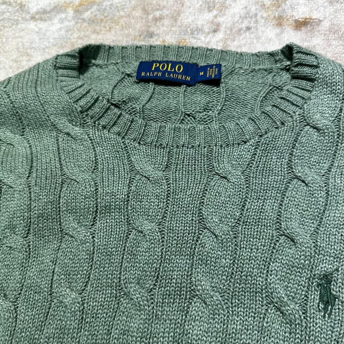 폴로 랄프로렌 그린포니 꽈배기 니트 상품이미지2