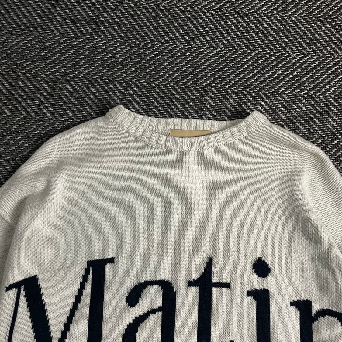 마뗑킴 빅로고 디테일 박시핏 니트y 2913 상품이미지5