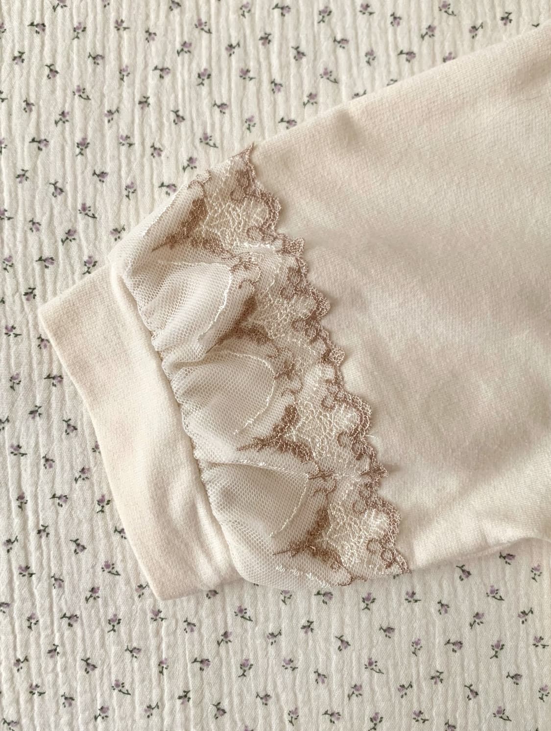 엑시즈팜 레이스 반팔 카라티 상품이미지3