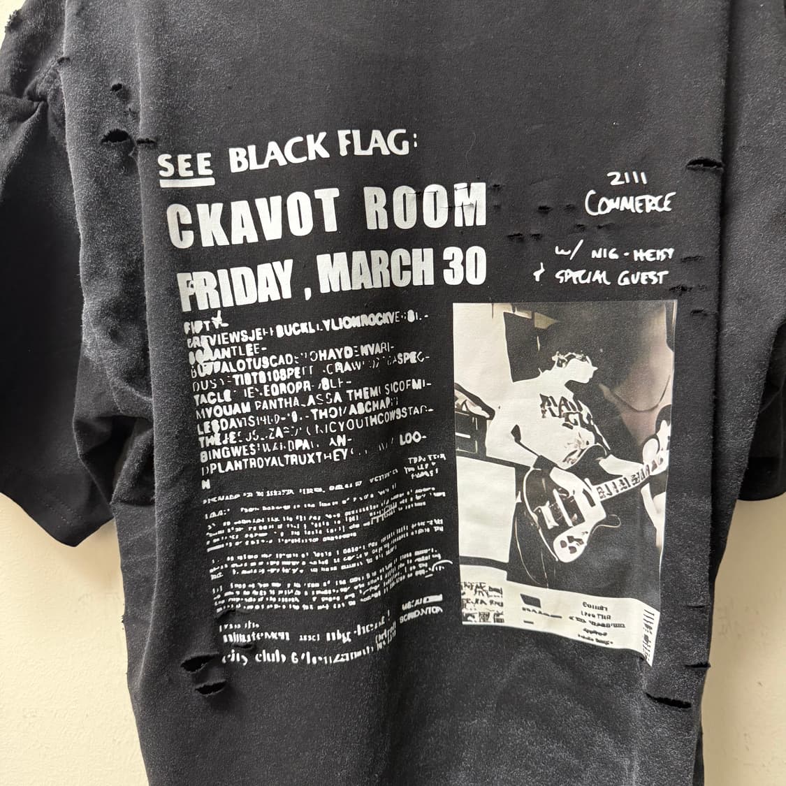 빈티지 무드 디스트로이드 반팔  상품이미지7