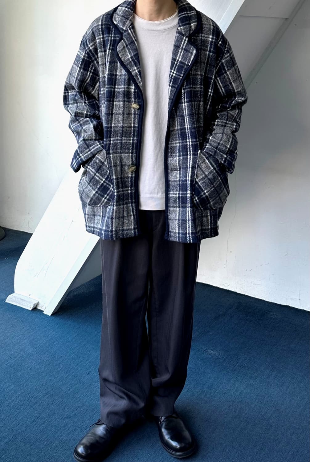 Brushed fabrci over  lounge jacket 상품이미지7