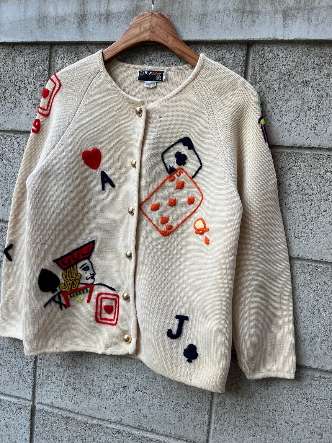 1970s LEROY KNITWEAR CARDIGAN 70s 울가디건 상품이미지8