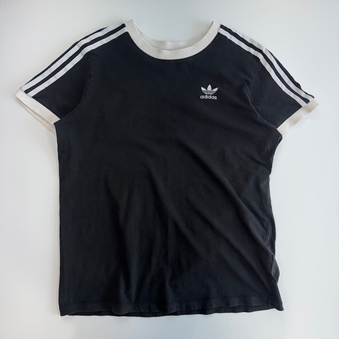 Adidas 아디다스 파이어로고 블랙 코튼 반팔 상품이미지3