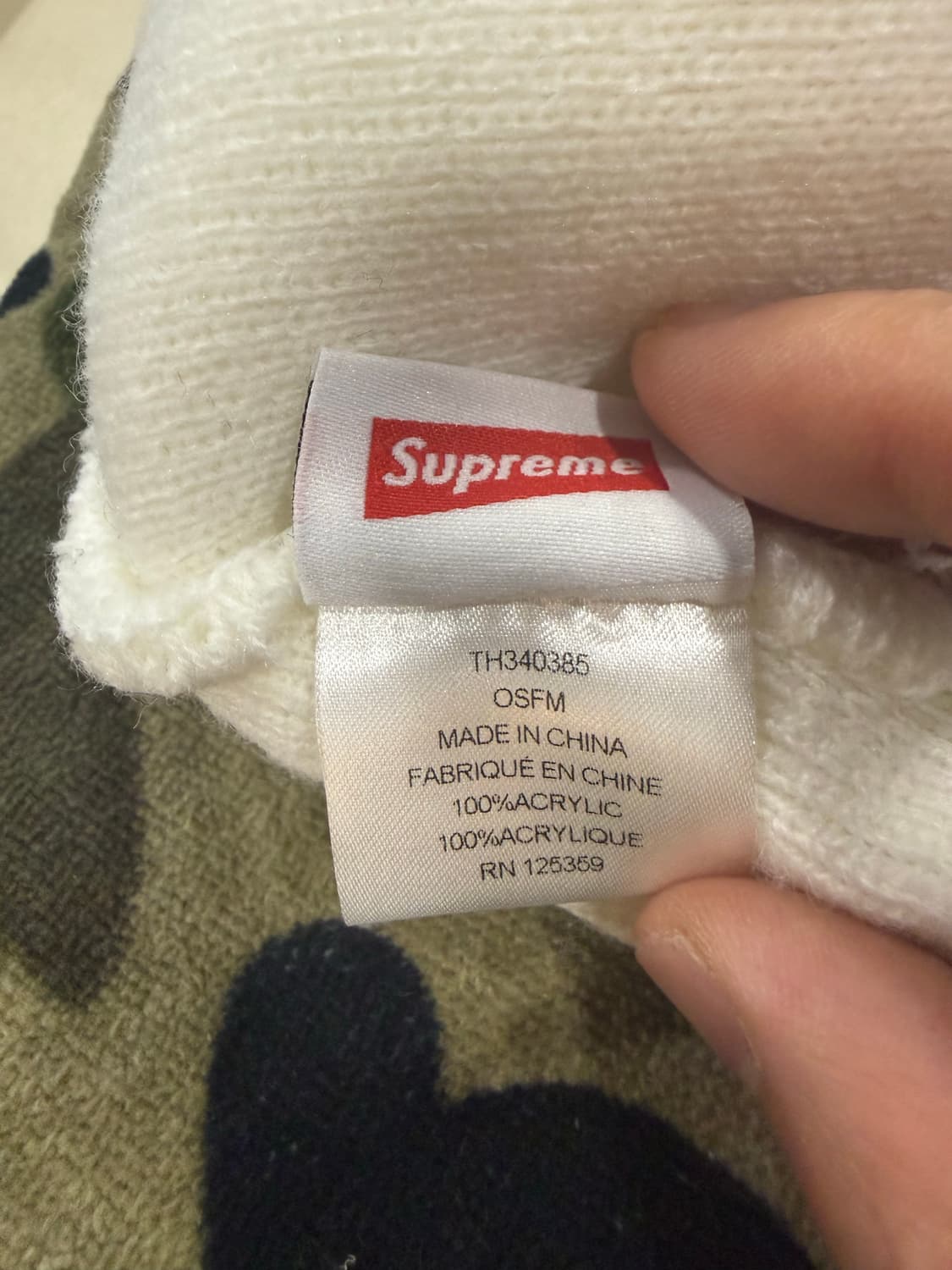 FW16 슈프림 x 팀버랜드 비니 (하자있음) 상품이미지6