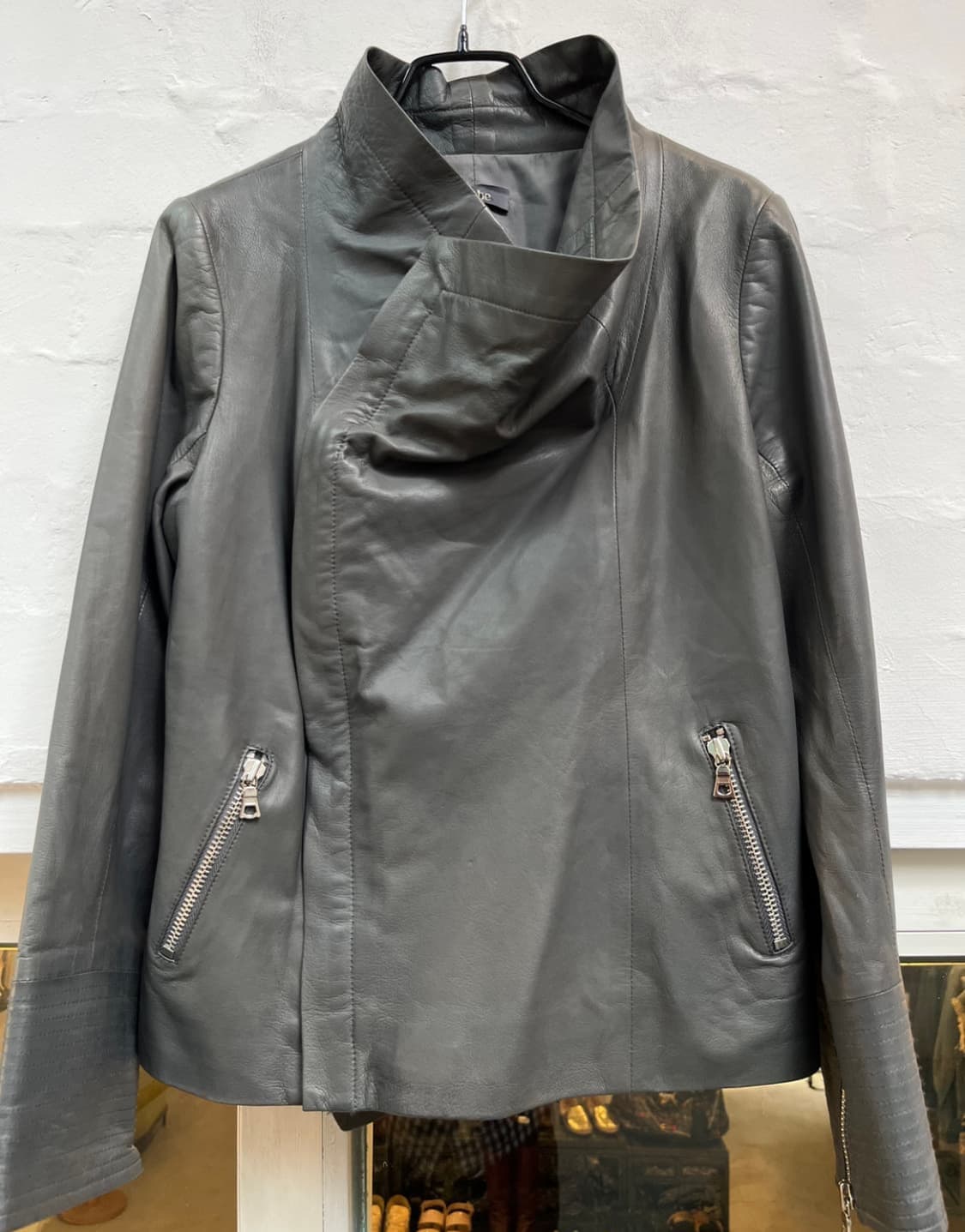 Lambskin 양가죽 라이더 자켓 상품이미지4