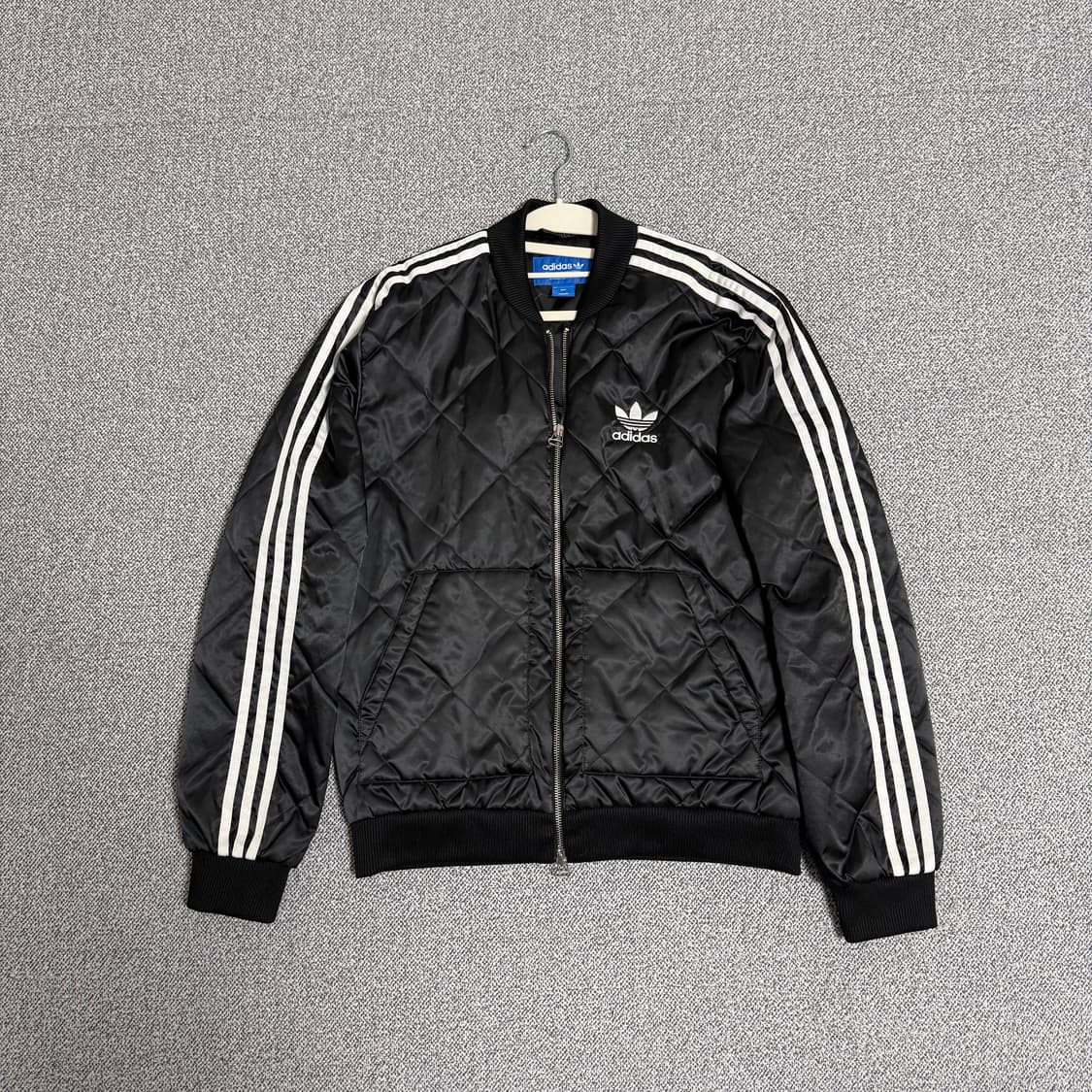 아디다스 파이어버드 퀄팅 봄버 자켓 블랙 100 상품이미지1