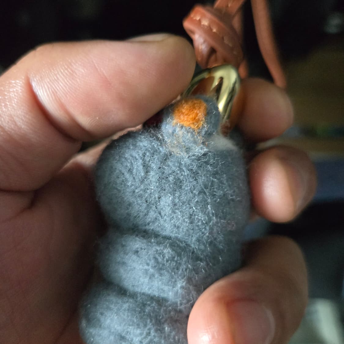 ​[정품] 로에베(LOEWE) 펠트 & 카프스킨 햄스터 키링 - 그레이블 상품이미지2