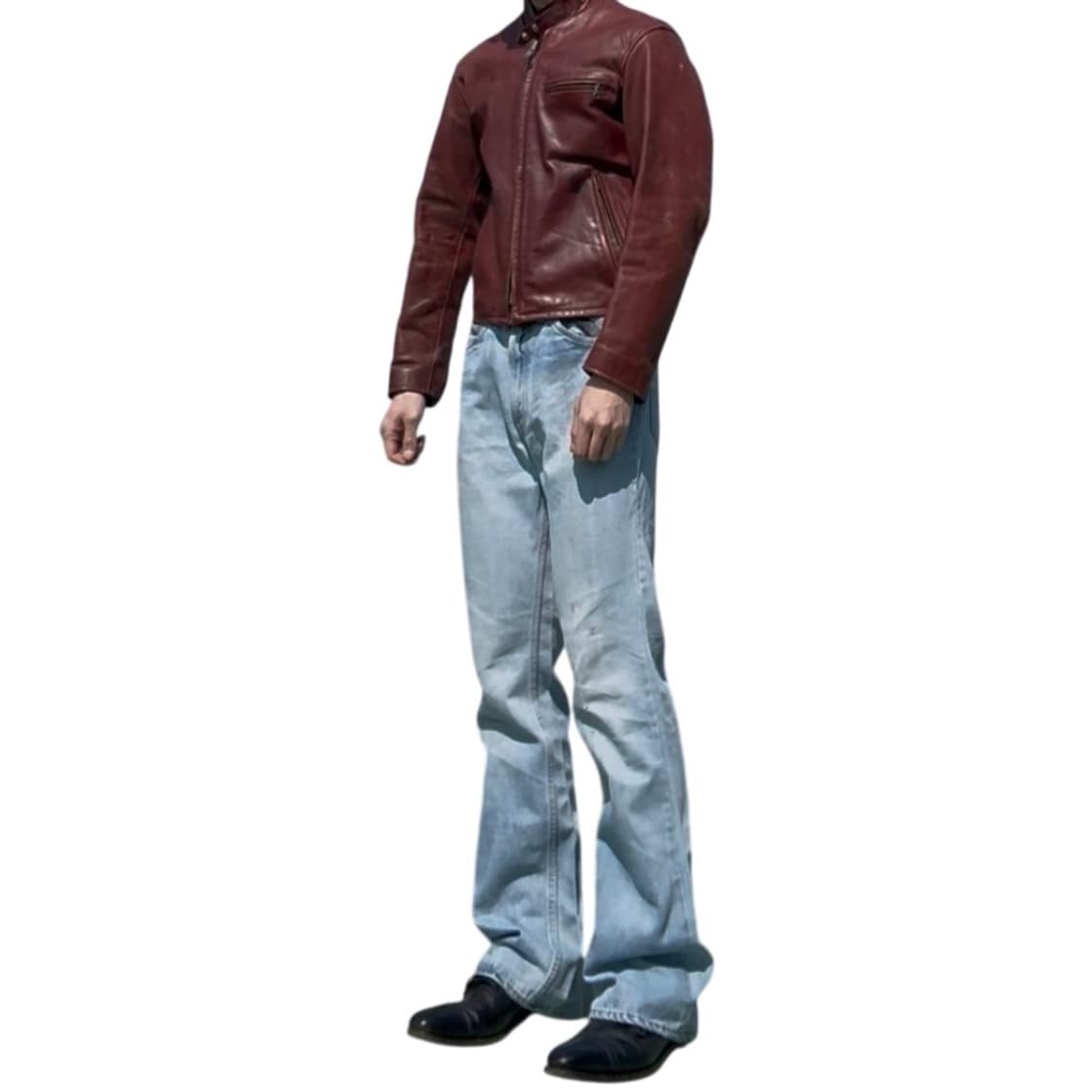 RBC 스티어하이드 카페레이서 크롭 레더 자켓 36 라이더자켓 상품이미지3