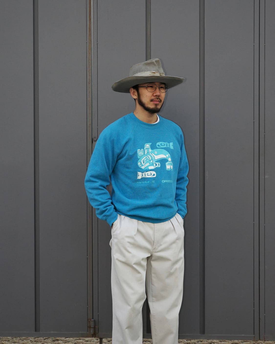 80s 노스웨스트 트래디셔널 폼라인 아트웍 스웻셔츠 상품이미지6