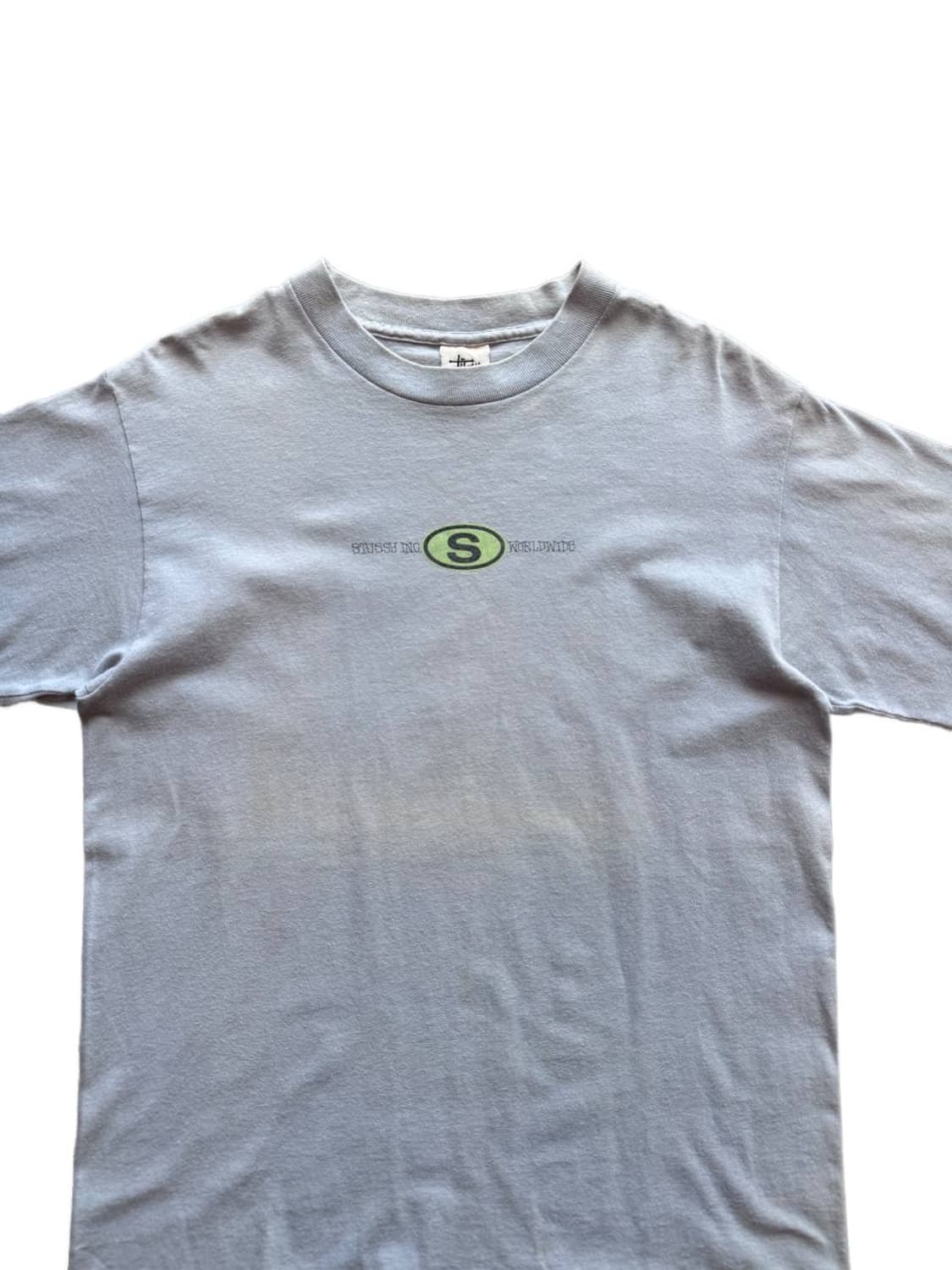 Mid 90s 스투시 센터 S 로고 티셔츠 상품이미지3