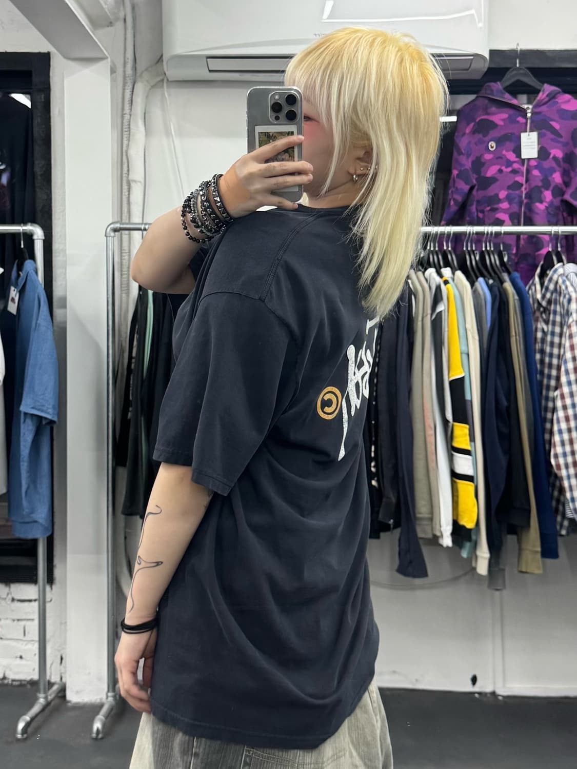 스투시 베이직 로고 티셔츠 상품이미지5