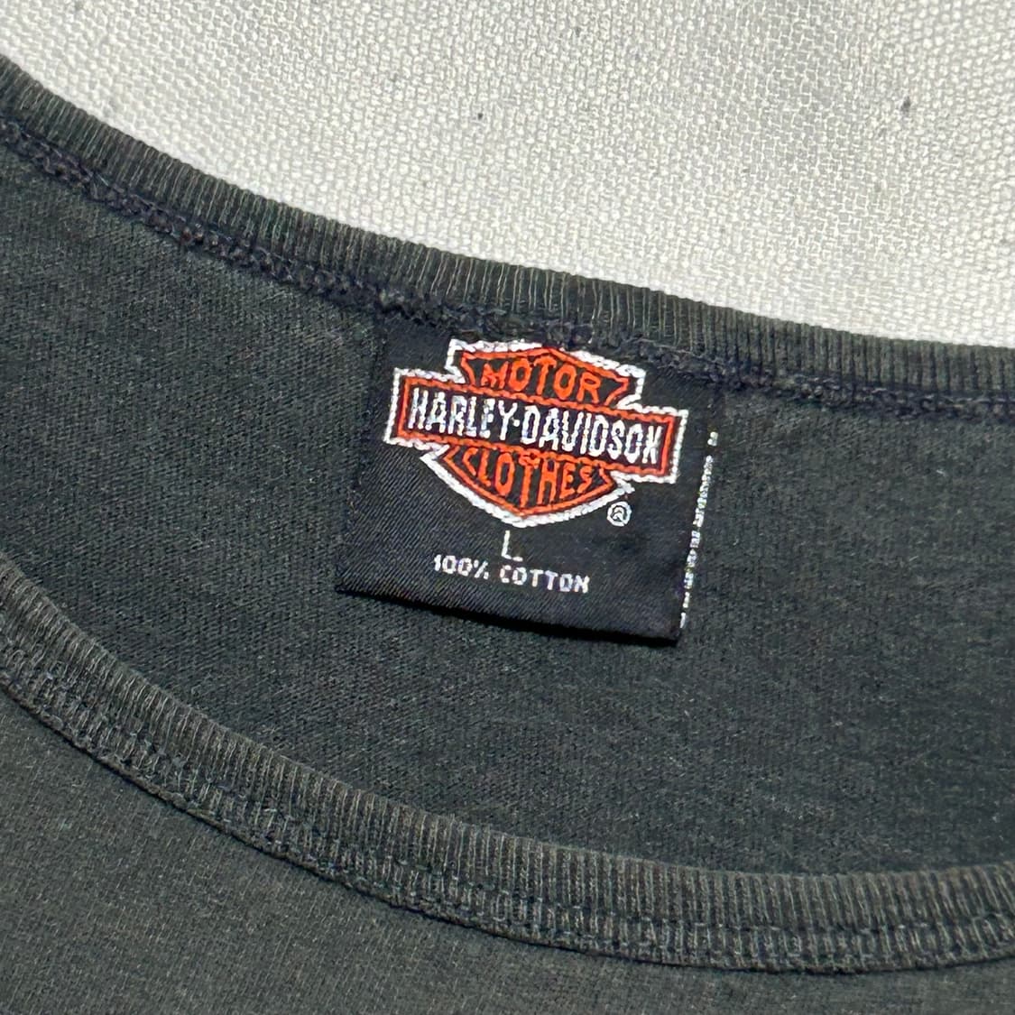 L 할리데이비슨 늑대 프린팅 나시 상품이미지4