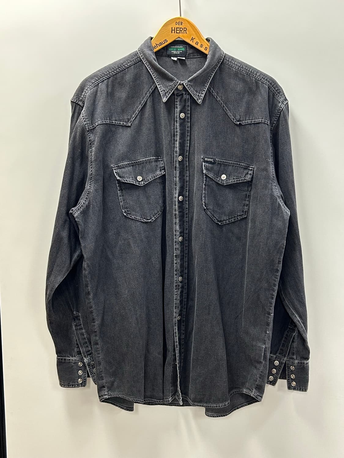 GUESS U.S.A 블랙 데님 웨스턴 셔츠 상품이미지1