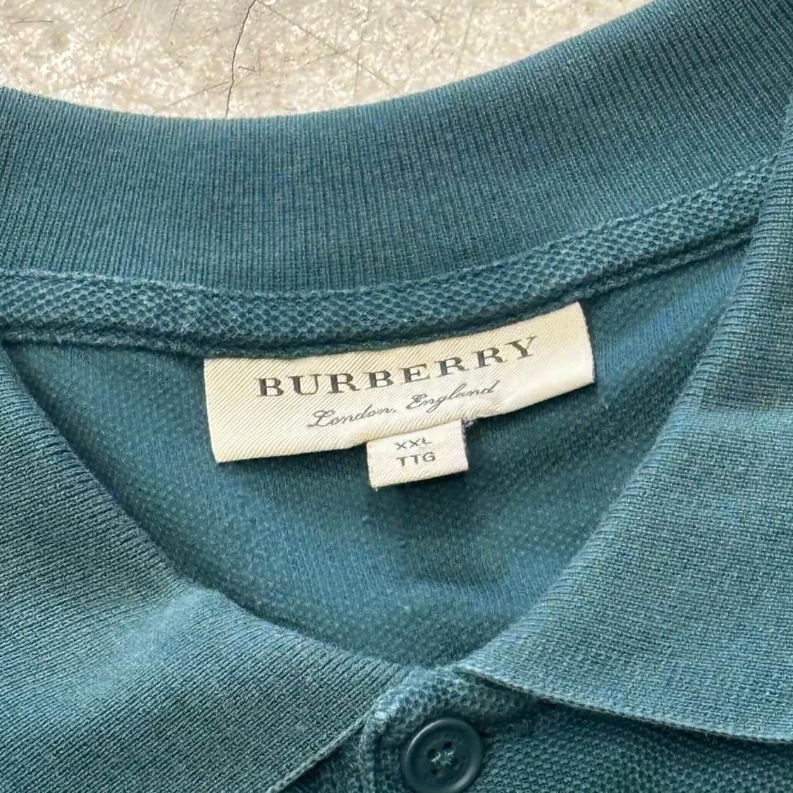 🫶🏻 XXL 버버리 Green 카라 반팔티 🫶🏻 상품이미지4