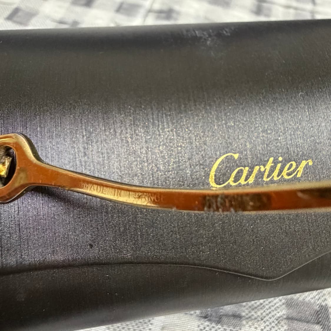 (OS) Cartier 까르띠에 팔각형 말발굽 안경 금장  상품이미지9
