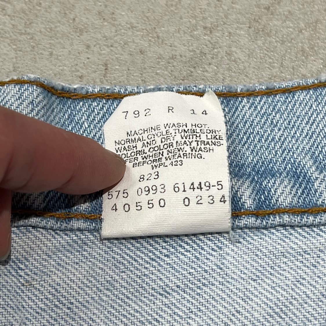 usa리바이스 550 오렌지탭 데님팬츠 s10149 상품이미지10