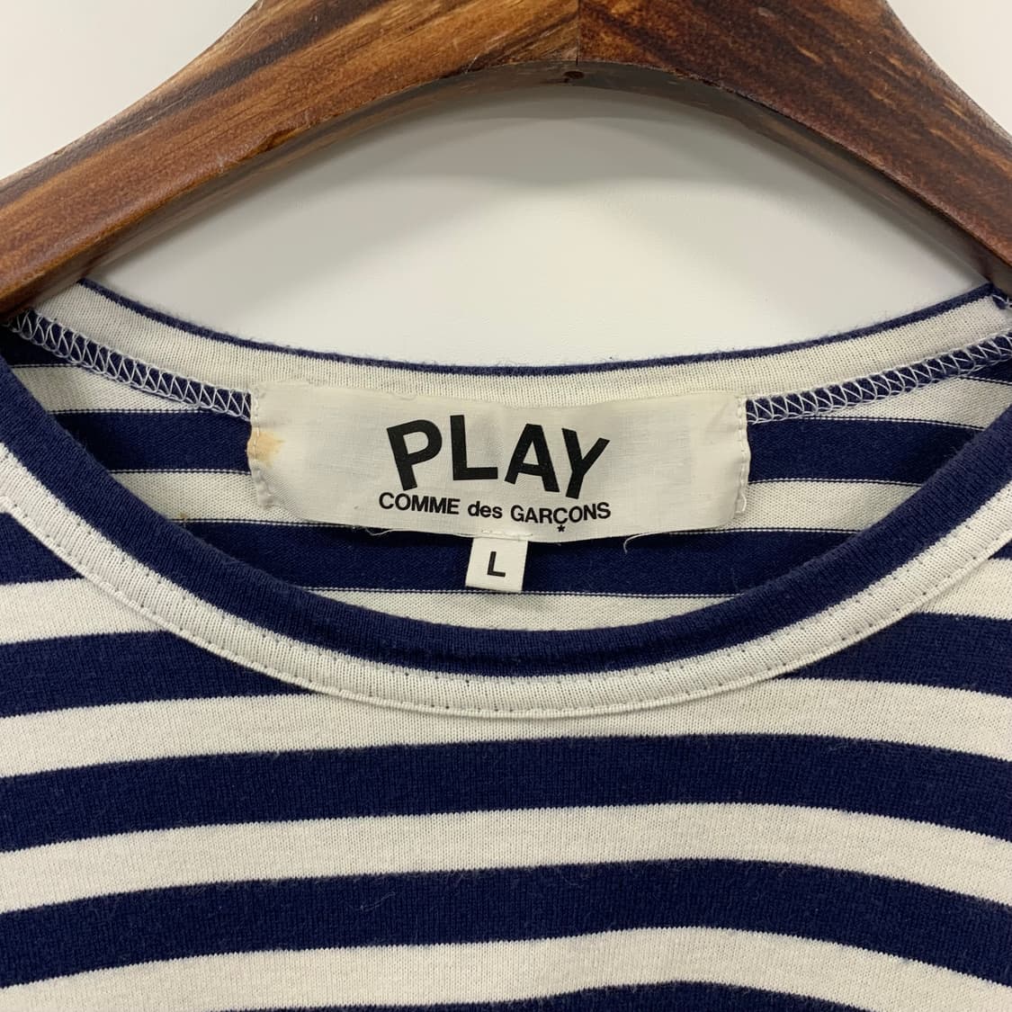 꼼데가르송 플레이 스트라이프 롱 슬리브 긴팔티 상품이미지6