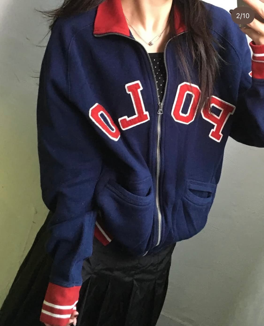 폴로 신형 아치로고 후드집업 상품이미지1