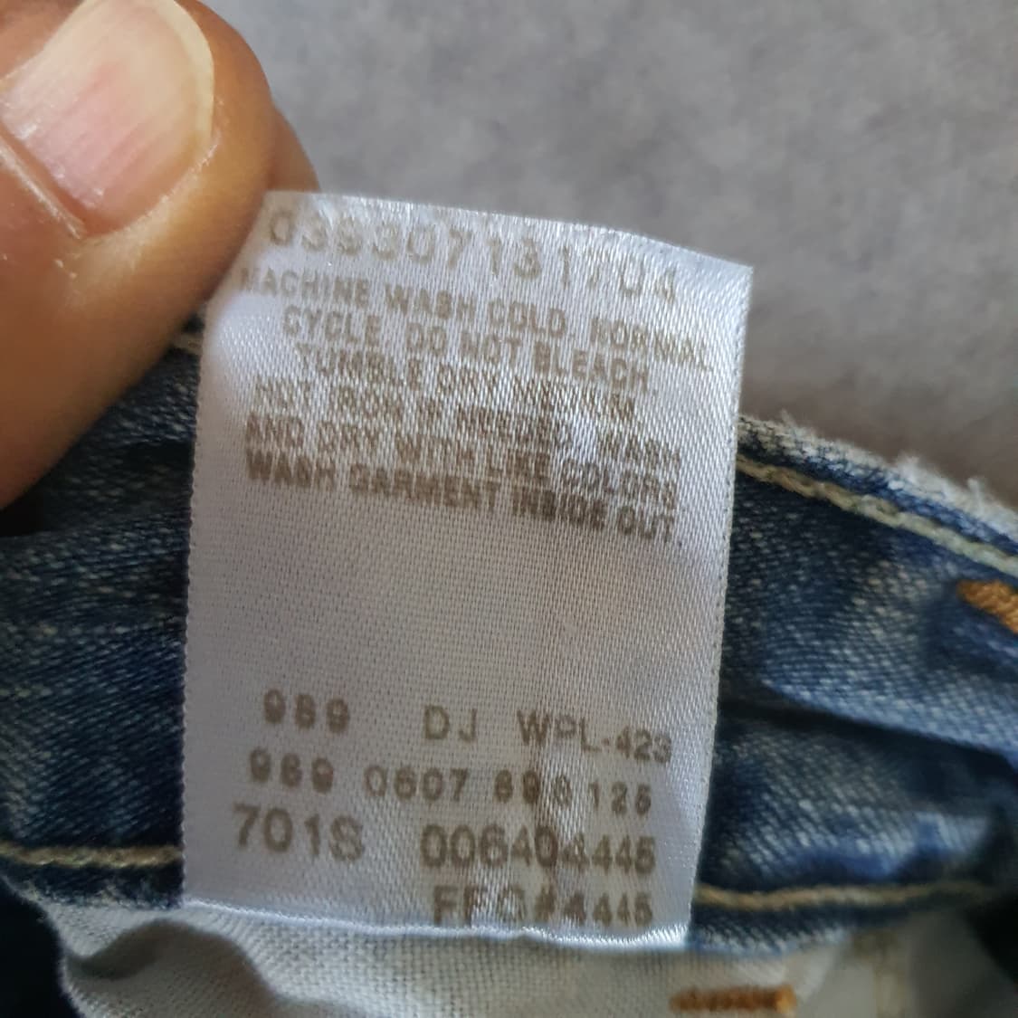 리바이스 카펜터 빈티지 데님 팬츠 No.8 상품이미지6