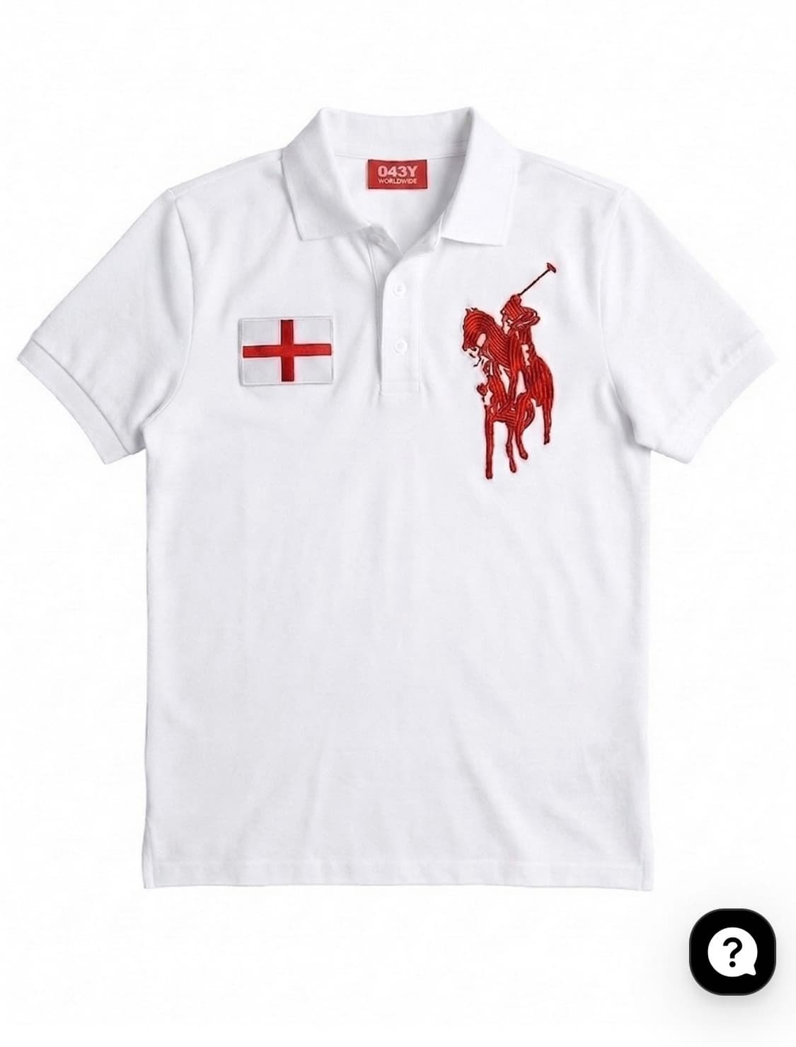 George Cross Cropped Polo Shirt (1) 상품이미지1
