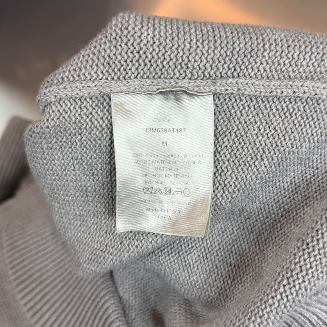 [리오브] 디올 루테늄 인서트 사이드라인 니트 상품이미지5