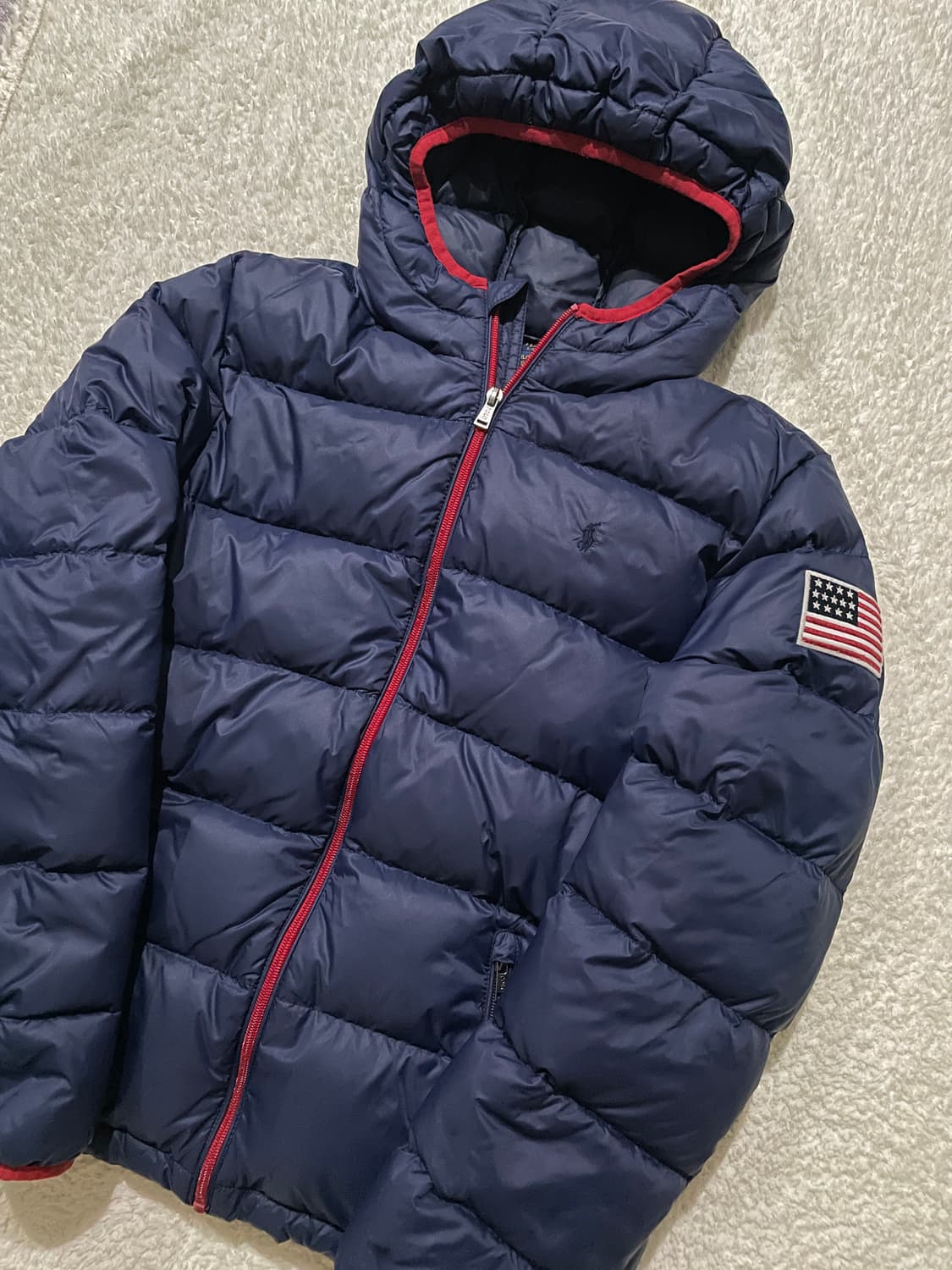 폴로 랄프로렌 스몰포니 성조기 경량패딩 상품이미지3