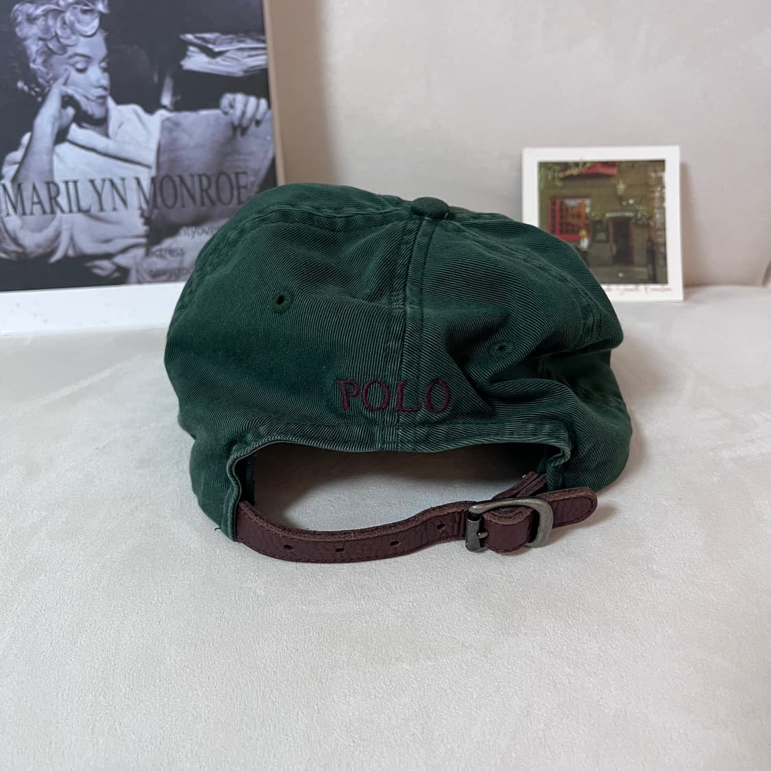 [정품] 폴로 딥그린 / 버건디포니 모자 상품이미지3